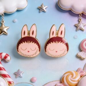 Popmart Popland Exclusive Labubu Stud Earrings Collectors Edition